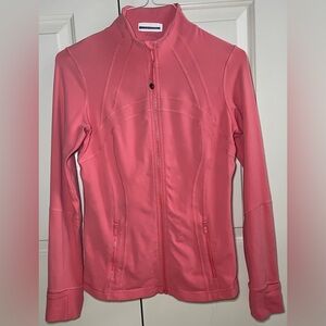 🍒LULULEMON DEFINE Jacket sz 10 RASPBERRY CREAM Creamsicle Peachy-Pink ~ YUMMY!!